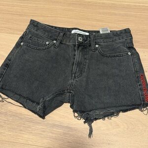 Calvin Klein denim shorts in Charcoal